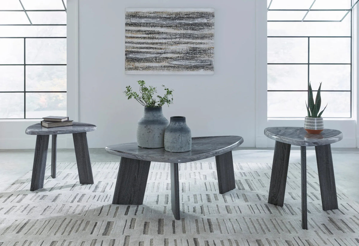 Gray Coffee Table and End Table Set — product view