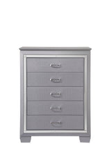 Lillian Dresser Silver, Contemporary Modern Wood, 9 Drawers - Ella Furniture