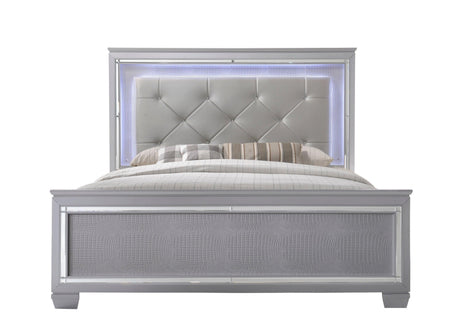 Lillian Dresser Silver, Contemporary Modern Wood, 9 Drawers - Ella Furniture