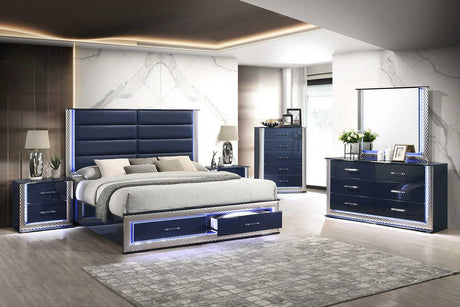 B80 Aya Led Queen Bed - Ella Furniture
