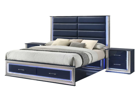 B80 Aya Led Queen Bed - Ella Furniture