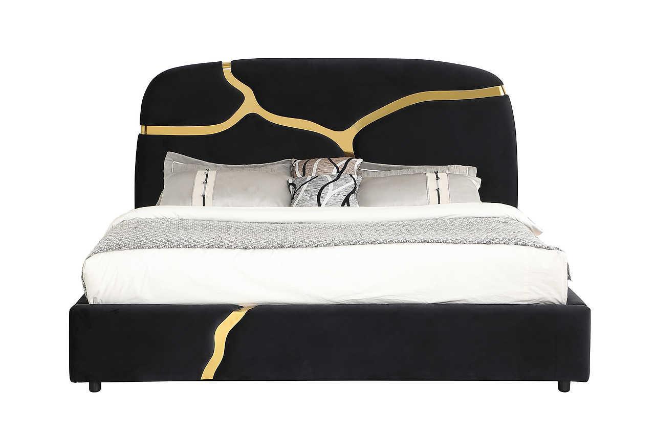 B838 Milan (Black) (King Bed) - Ella Furniture