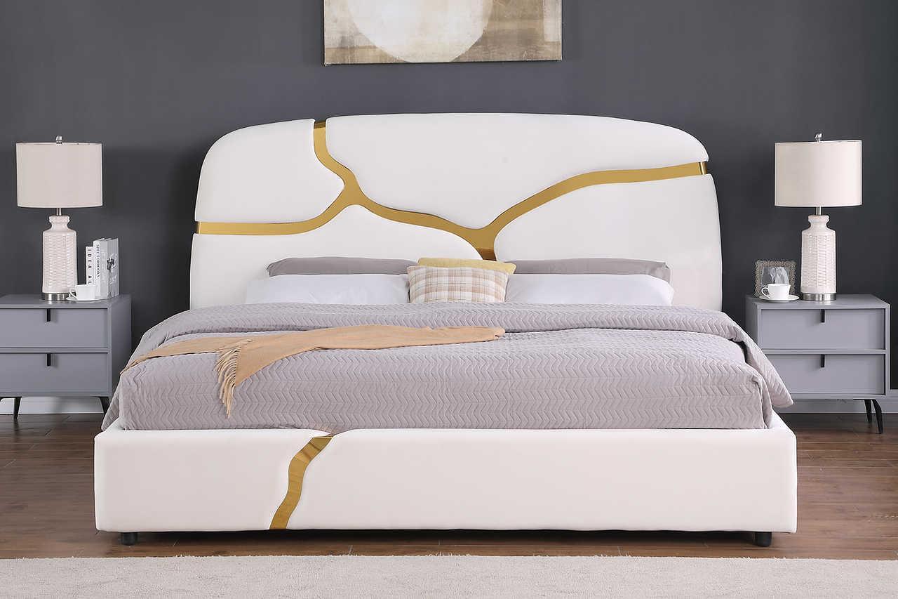 B838 Milan (White) (King Bed) - Ella Furniture