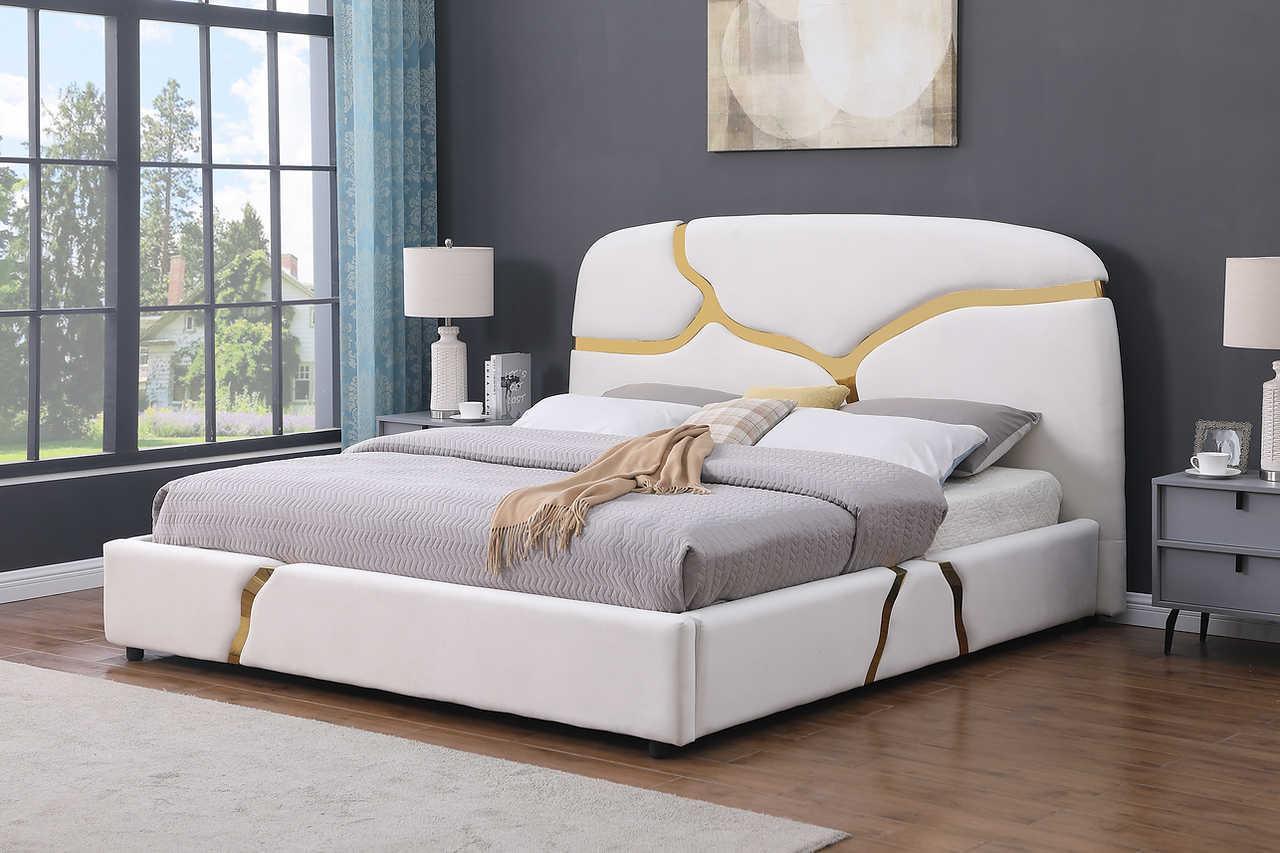 B838 Milan (White) (King Bed) - Ella Furniture