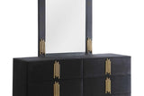 B840 Token Set (Black) (Dresser & Mirror) - Ella Furniture