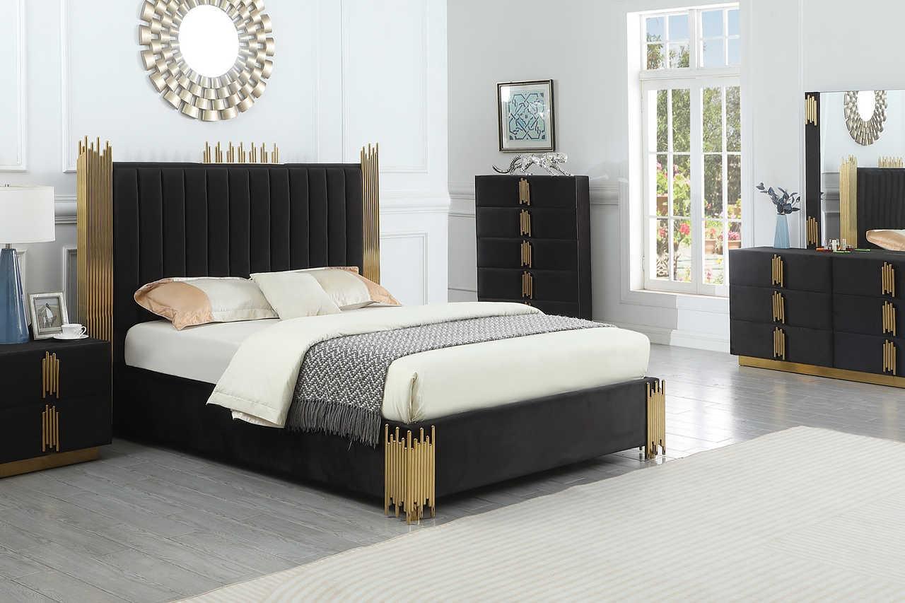 B840 Token Set (Black) (King Bed) - Ella Furniture