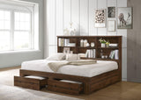 Millie Cherry Brown Classic Wood Full Panel Bed - Ella Furniture