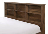 Millie Cherry Brown Classic Wood Full Panel Bed - Ella Furniture