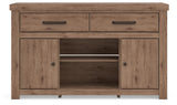 Garistyn Brown 62" TV Stand — front view