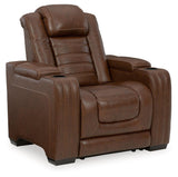 Backtrack Chocolate 3-Piece Home Theater Seating - Ella Furniture