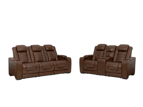 Backtrack Chocolate Sofa And Loveseat - Ella Furniture