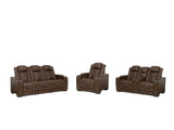 Backtrack Chocolate Sofa, Loveseat And Recliner - Ella Furniture