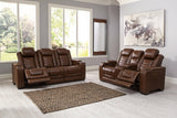 Backtrack Chocolate Sofa, Loveseat And Recliner - Ella Furniture