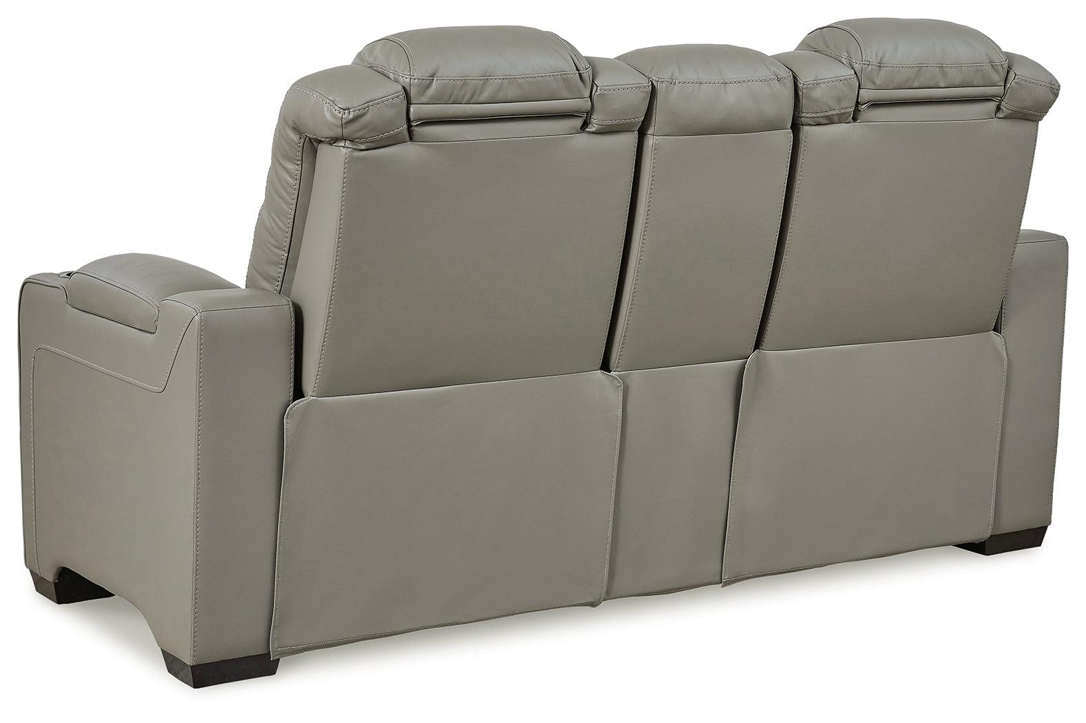 Backtrack Gray Sofa And Loveseat - Ella Furniture