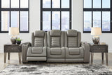 Backtrack Gray Sofa And Loveseat - Ella Furniture