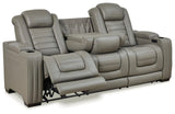 Backtrack Gray Sofa And Loveseat - Ella Furniture