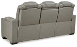 Backtrack Gray Sofa And Loveseat - Ella Furniture