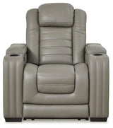 Backtrack Gray Sofa, Loveseat And Recliner - Ella Furniture