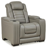 Backtrack Gray Sofa, Loveseat And Recliner - Ella Furniture