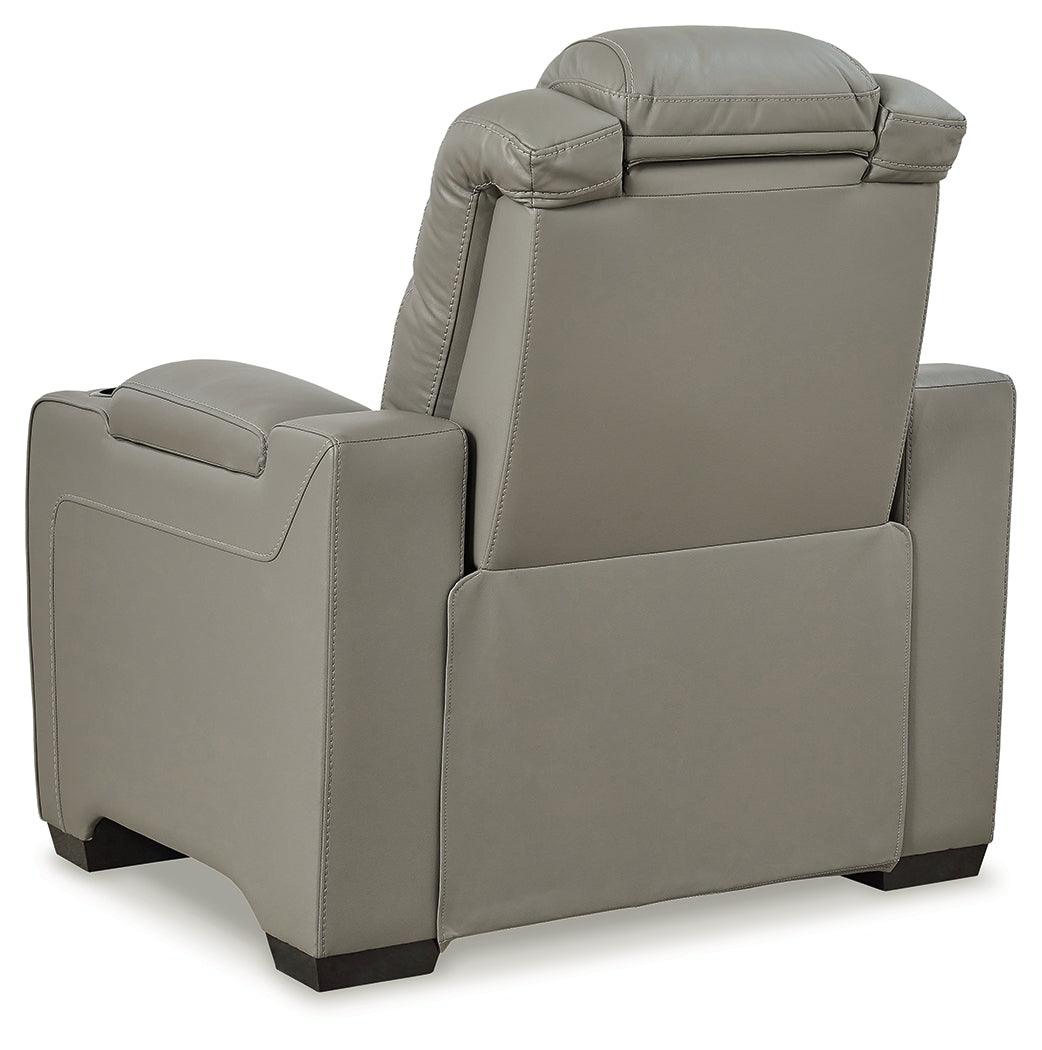 Backtrack Gray Sofa, Loveseat And Recliner - Ella Furniture