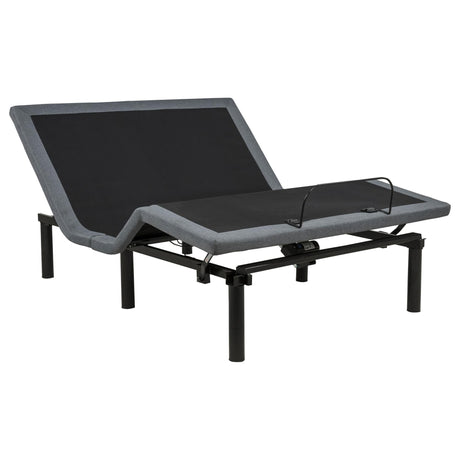 Tasca Full Dual-Motor Adjustable Bed Base in Black — product view