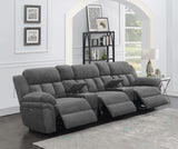 Bahrain 5-piece Power Home Theater Seating Charcoal 609541PT - Ella Furniture