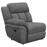 Bahrain 5-piece Upholstered Home Theater Seating Charcoal 609541T - Ella Furniture