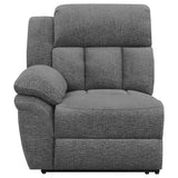 Bahrain 5-piece Upholstered Home Theater Seating Charcoal 609541T - Ella Furniture