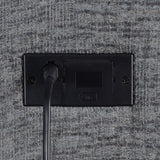 Bahrain Upholstered Power Sofa Charcoal 609541P - Ella Furniture