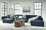 Bales Navy 6-Piece Modular Seating - Ella Furniture