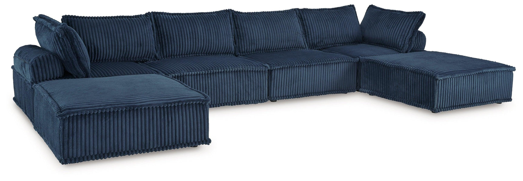 Bales Navy 6-Piece Modular Seating - Ella Furniture