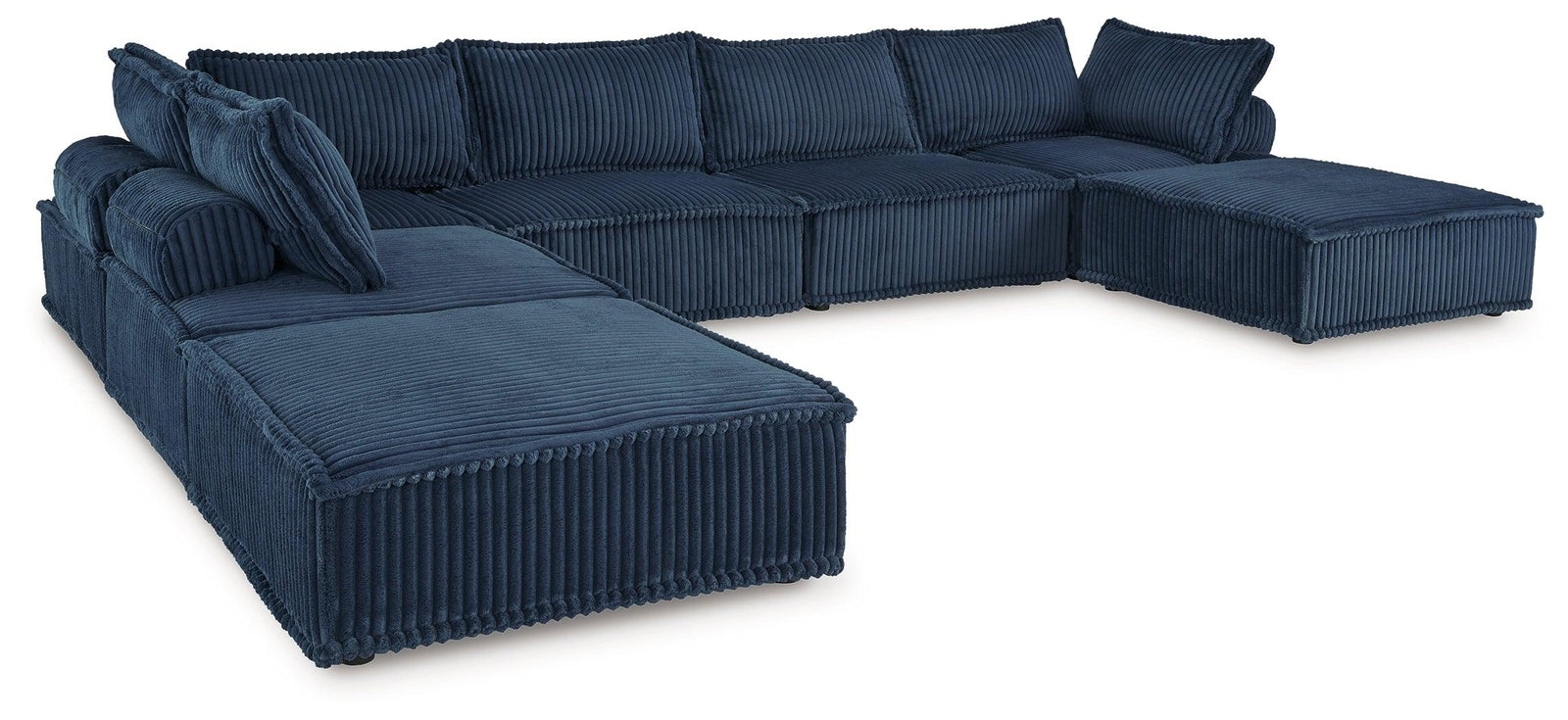 Bales Navy 7-Piece Modular Seating - Ella Furniture