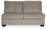 Ballinasloe Platinum 3-Piece Sectional With Ottoman - Ella Furniture