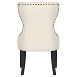 Baney Fabric Upholstered Dining Side Chair Beige and Black 115572 - Ella Furniture