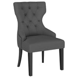 Baney Fabric Upholstered Dining Side Chair Grey and Black 115562 - Ella Furniture