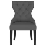 Baney Fabric Upholstered Dining Side Chair Grey and Black 115562 - Ella Furniture