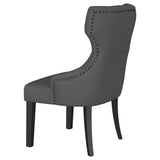 Baney Fabric Upholstered Dining Side Chair Grey and Black 115562 - Ella Furniture