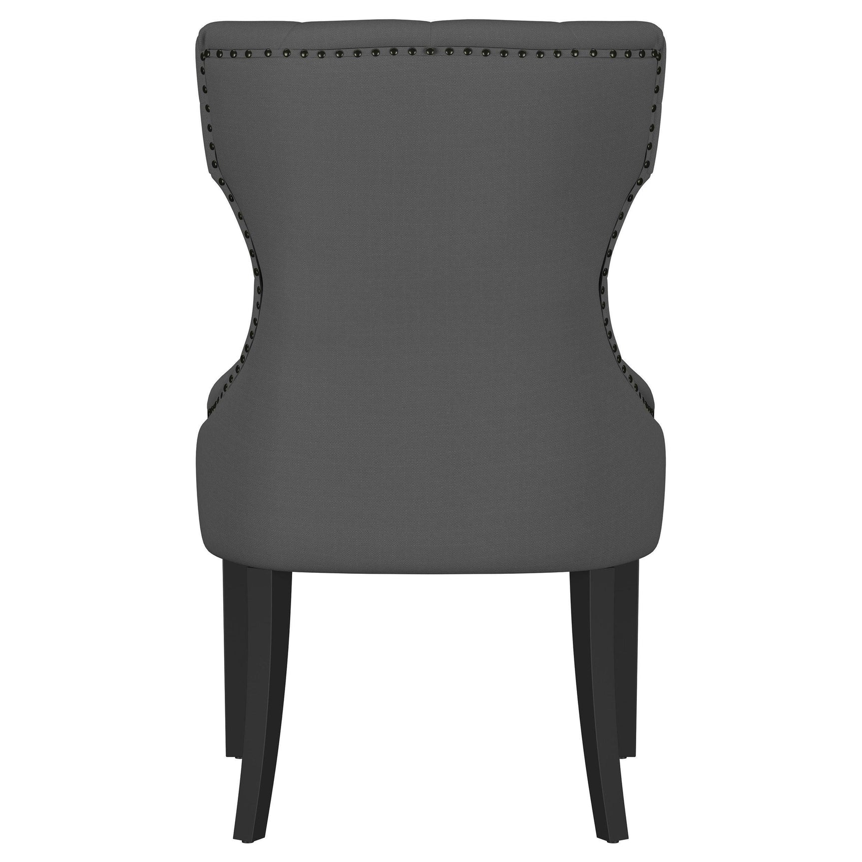 Baney Fabric Upholstered Dining Side Chair Grey and Black 115562 - Ella Furniture