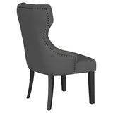 Baney Fabric Upholstered Dining Side Chair Grey and Black 115562 - Ella Furniture