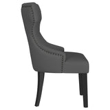 Baney Fabric Upholstered Dining Side Chair Grey and Black 115562 - Ella Furniture