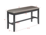 Bankston Gray Seats Counter Height Dining Room Set - Ella Furniture