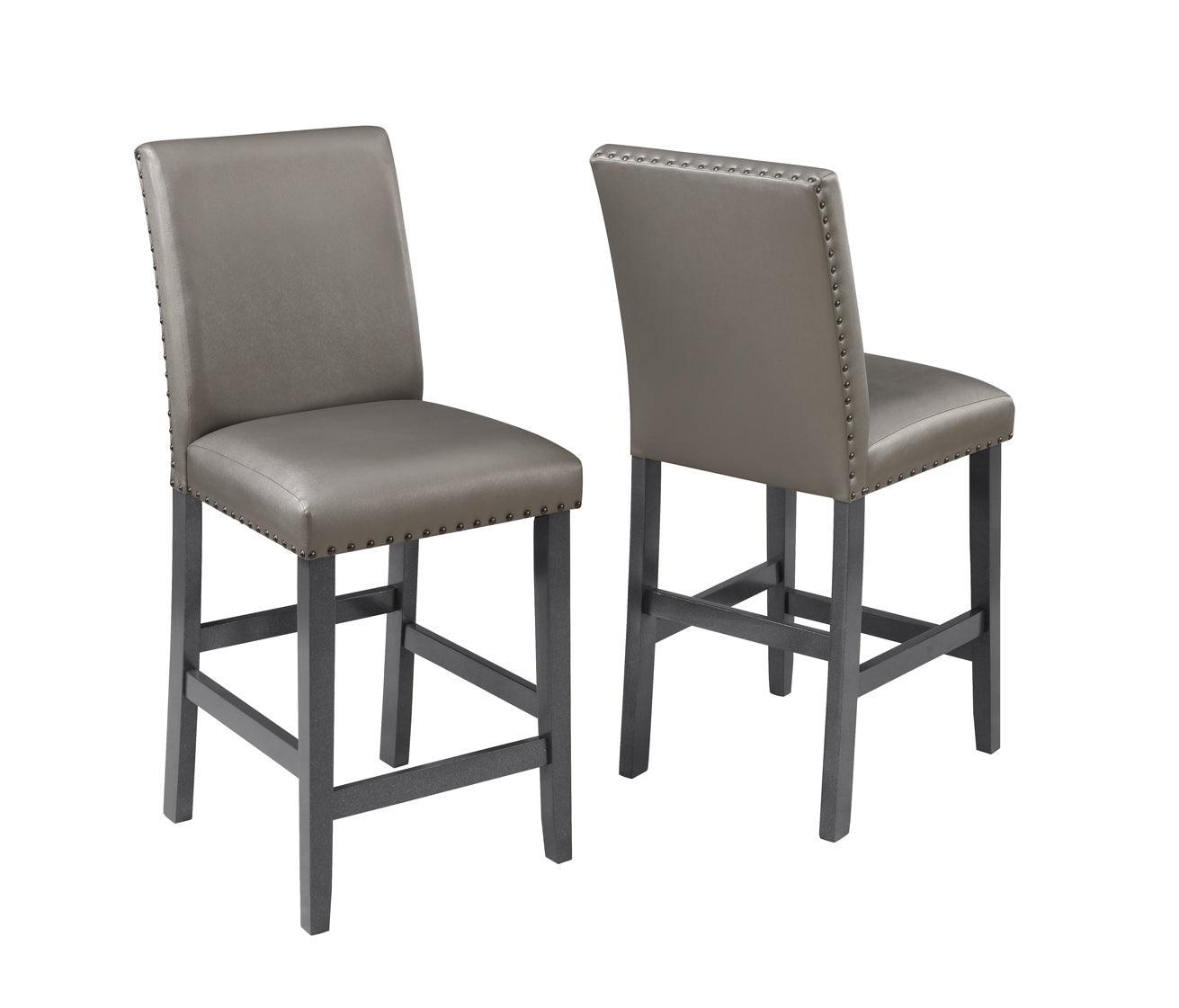 Bankston Gray Seats Counter Height Dining Room Set - Ella Furniture