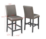 Bankston Gray Seats Counter Height Dining Room Set - Ella Furniture
