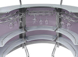 Bar Unit Smoked and Silver (Set of 3) - Ella Furniture