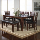 Bardstown Cherry Brown Classic And Modern Wood Extendable Dining Room Set - Ella Furniture