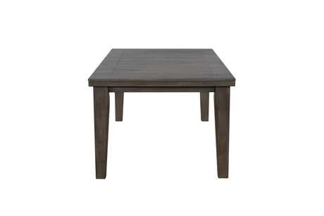 Bardstown Gray Modern Traditional Wood Fabric Seat Rectangular Dining Room Set - Ella Furniture