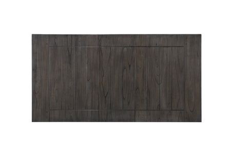 Bardstown Gray Modern Traditional Wood Fabric Seat Rectangular Dining Room Set - Ella Furniture
