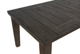 Bardstown Gray Modern Traditional Wood Fabric Seat Rectangular Dining Room Set - Ella Furniture