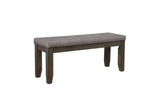 Bardstown Gray Modern Traditional Wood Fabric Seat Rectangular Dining Room Set - Ella Furniture