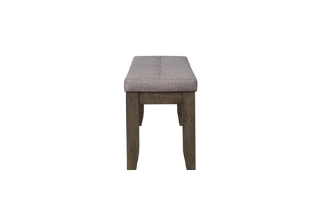 Bardstown Gray Modern Traditional Wood Fabric Seat Rectangular Dining Room Set - Ella Furniture